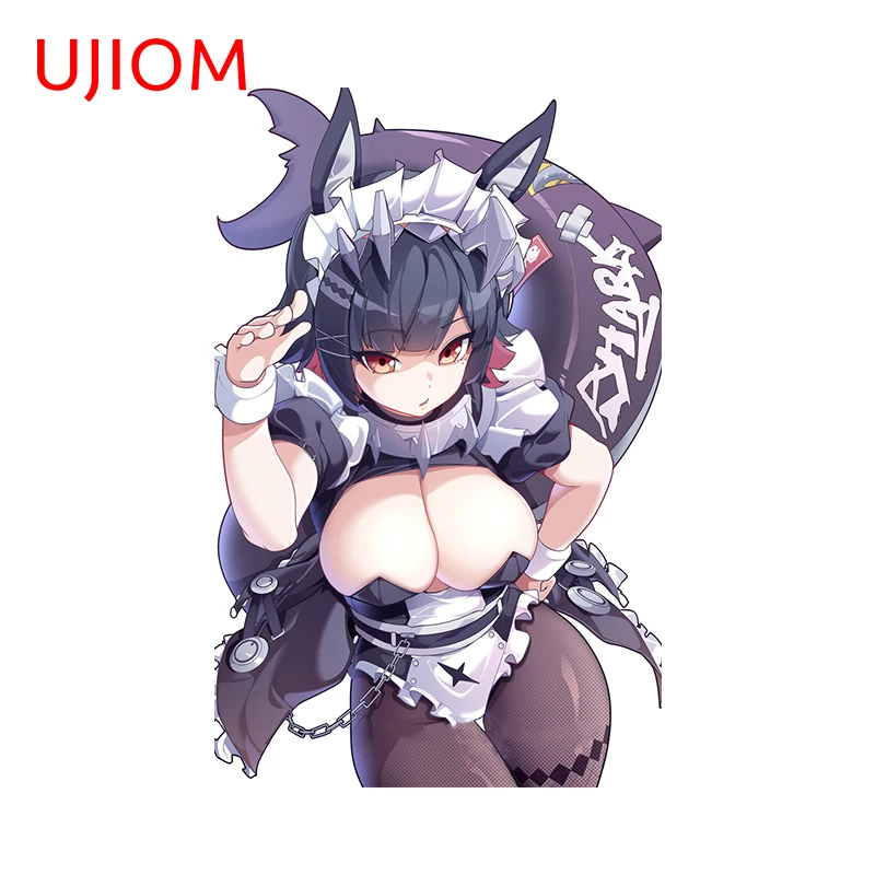 UJIOM 13cm × 8.5cm NSFW Ellen Joe Zenless Zone Zero Wall Stickers Amusing Light Switch Decals Waterproof Bedroom Wallpapers