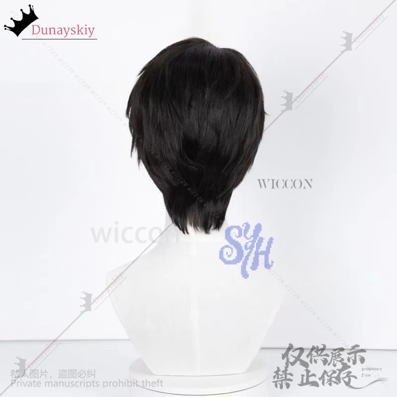 Jinu cosplay anime demon saja menino coreia ídolo cabelo curto e reto para menino bonito festa de halloween resistente ao calorrsi-