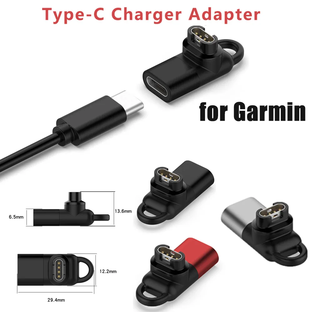 

USB-C Charging Converter for Garmin Approach S70 S60 S42 S40 S12 S10 G12, X10 Type-C Garmin magnetic watch charging adapter