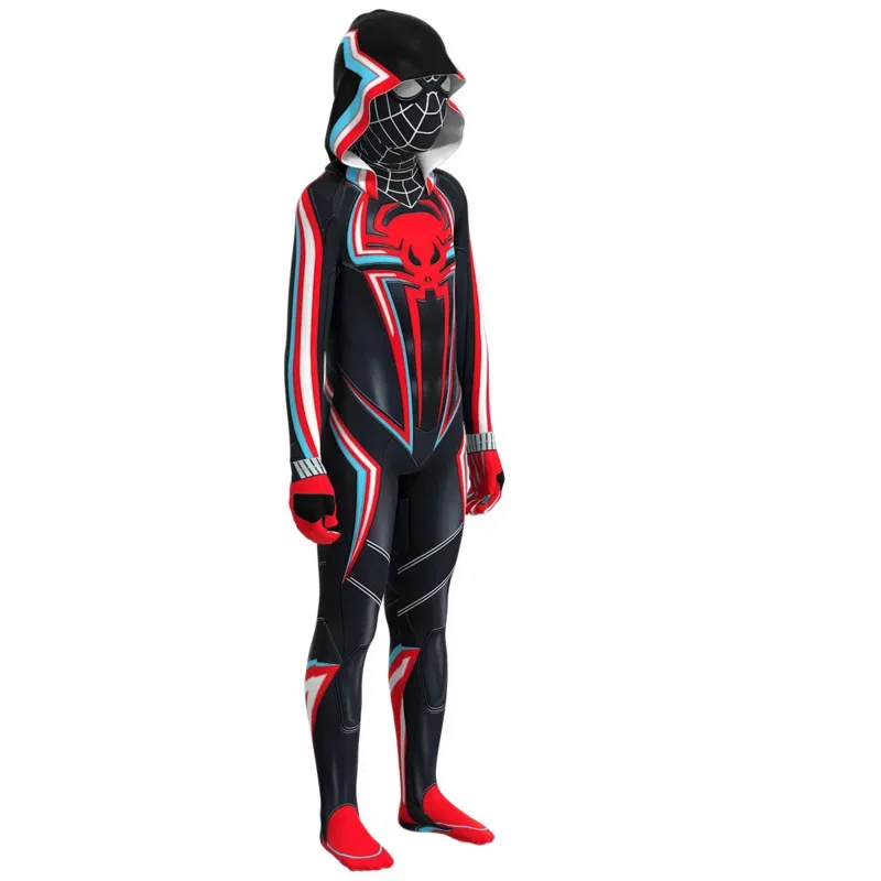 2025 AA หมวกฮาโลวีน Spiderboy Jumpsuits คอสเพลย์เครื่องแต่งกายชุดเด็กผู้ใหญ่เพิ่มเติม Iron Men Spider รูปแบบ Tights ใหม่ wat1