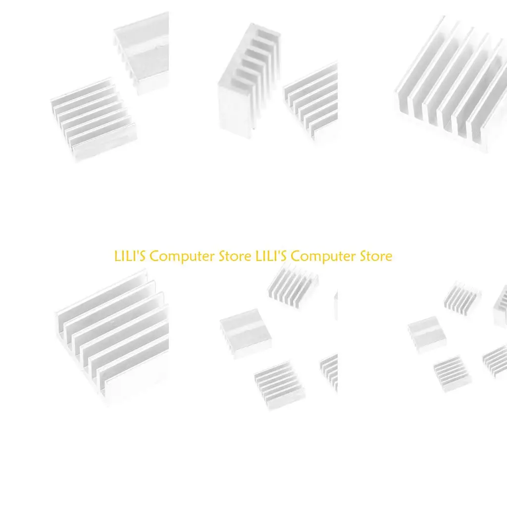 A52B 5 قطعة عالية الجودة 14x14x6 مللي متر الألومنيوم بالوعة الحرارة ل LED الطاقة شريحة الذاكرة IC DIY بها بنفسك #1