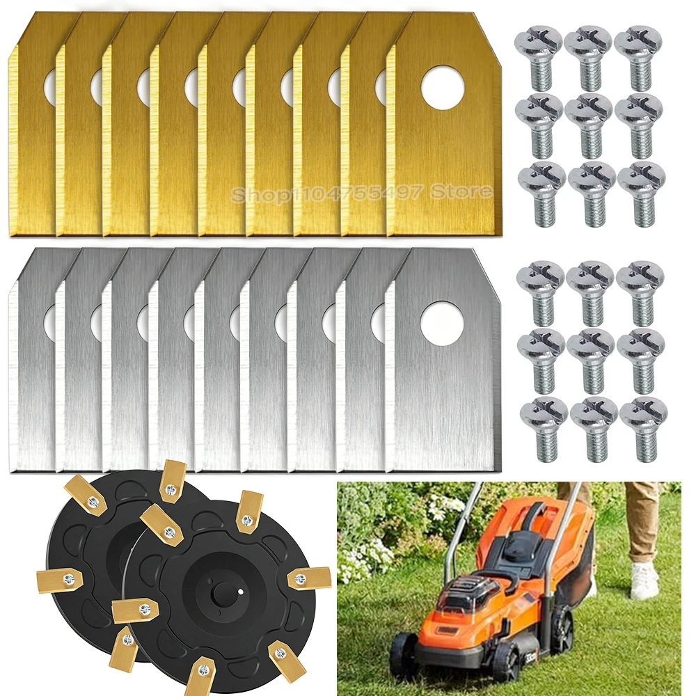 Robot Mower Blades Stainless Steel Extended Grass Trimmer Replacement Blade for Robotic Lawn Mower Garden Lawnmower Tools