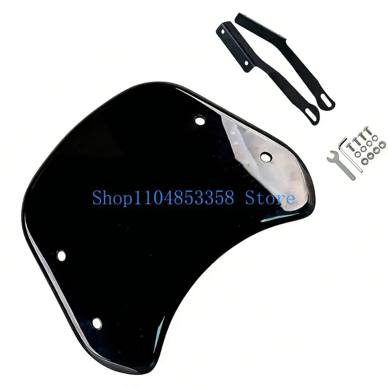 

652F Flexible Motorcycle Windshield 25x19x3cm Abs Plastic For Pleasant Ride