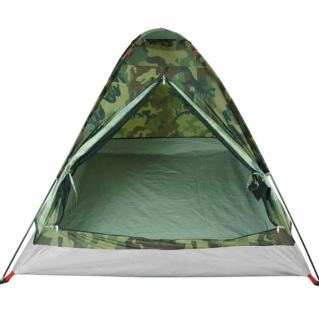 Camping-Kuppelzelt für 2 Personen, Tarnmuster, Wasserdicht - Leicht & Tragbar, Windbeständig mit Aufbewahrungstasche – Detail 2