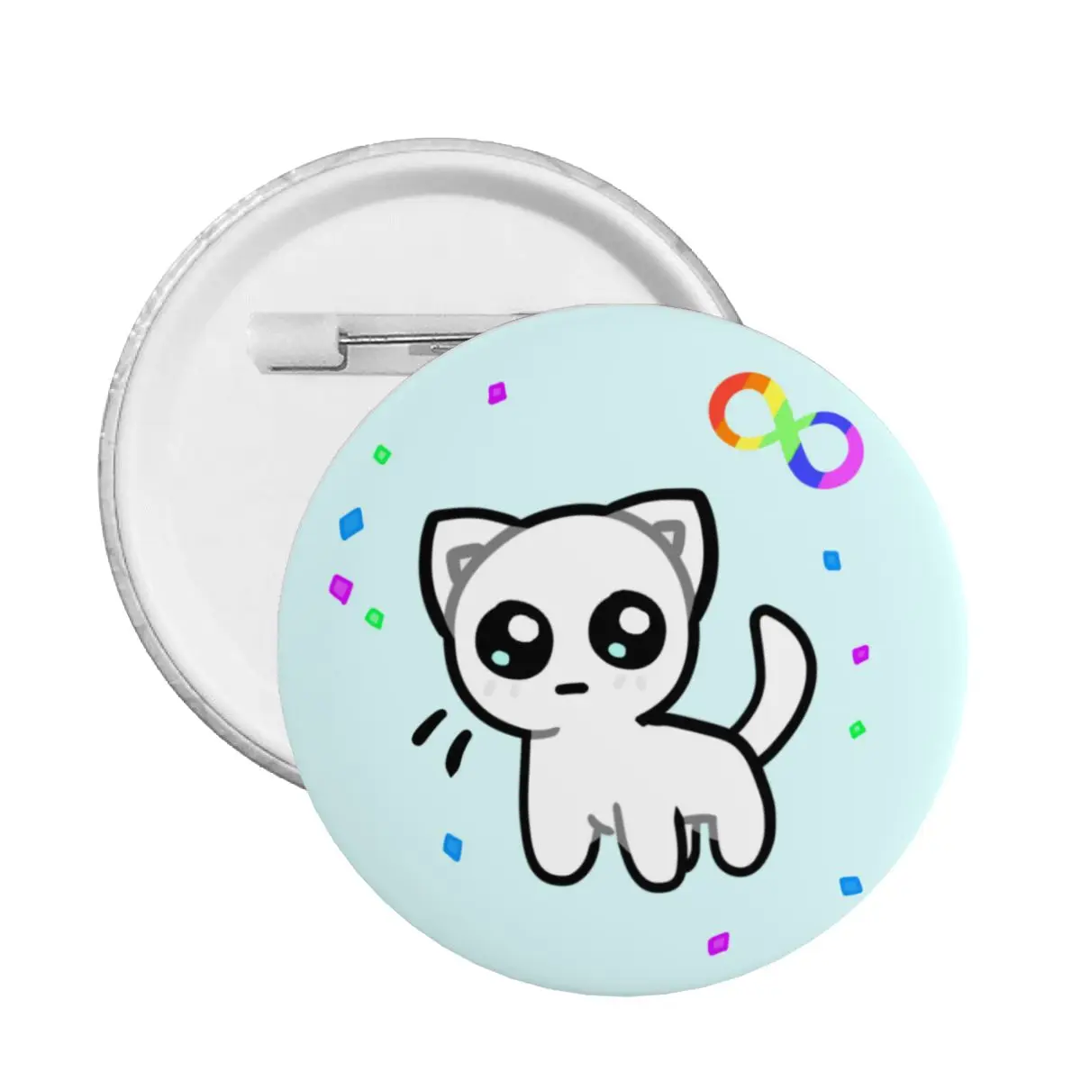 Tbh Creature Autism Pin Back Buttons for Backpack Customizable Rainbow Symbol Yippee Badges Brooches Pinback