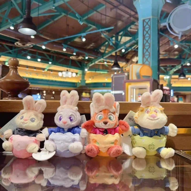 

Плюшевый брелок Disney Zootopia: Джуди Хоппс, Ник Вайлд, коллекция Spring Egg, мультяшный кулон для сумки, для детей и фанатов аниме