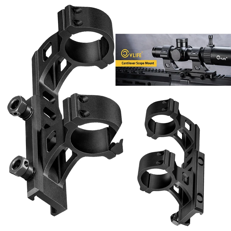 

CVLIFE Lightweight Cantilever Scope Mount Offset Dual Ring Riflescope Mounting Kit 1.57'' Center Height for Picatinny Rail