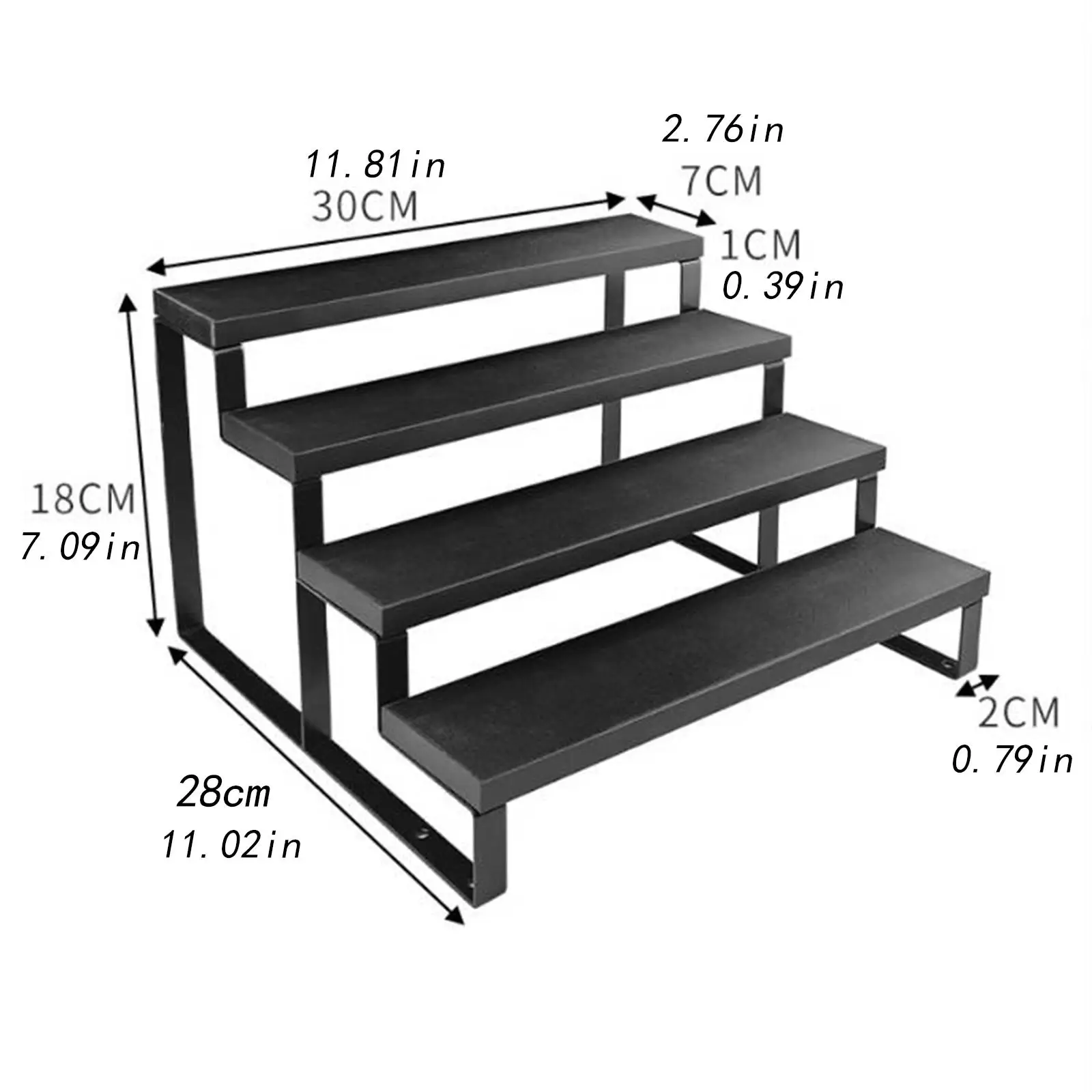 حامل عرض للكب كيك مكون من 4 طبقات لألعاب مجموعة دمى العطور