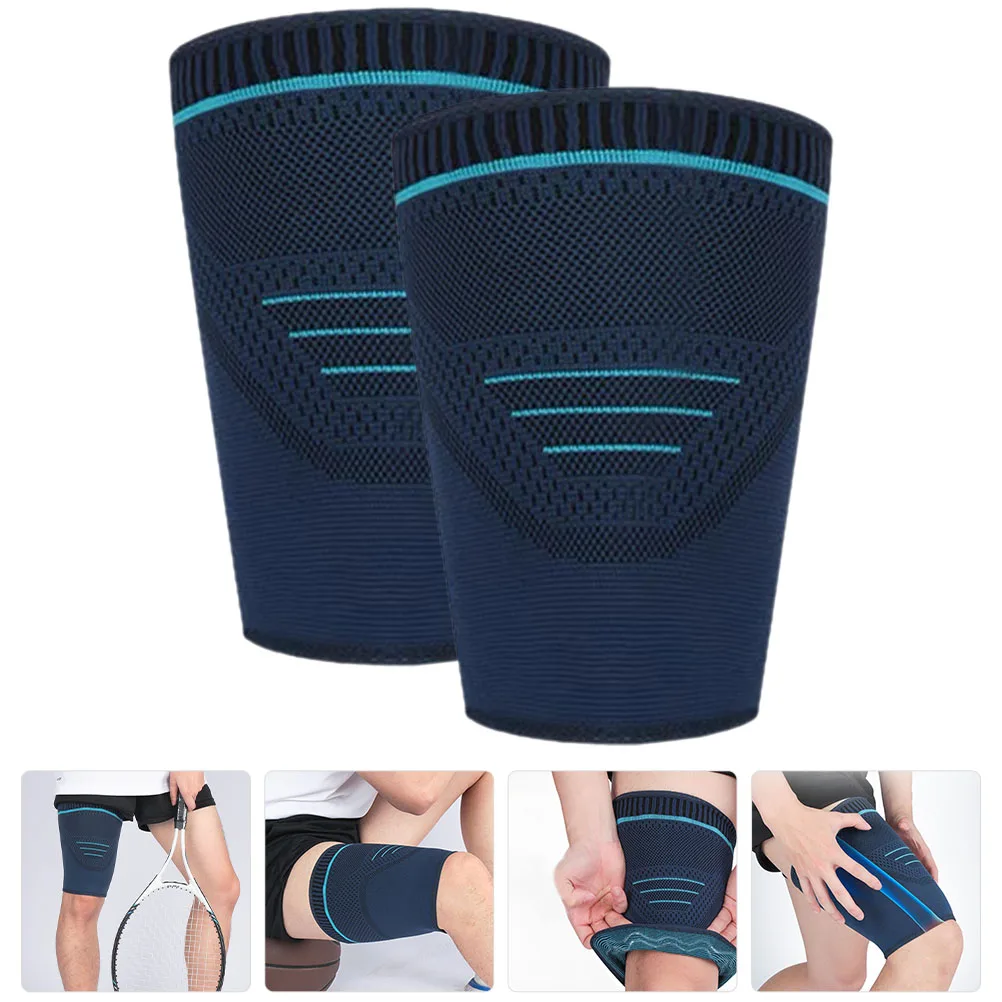 

2pcs Compression Leg Sleeves High Elastic Skin-Friendly Sports Leg Warmers For Basketball Running Cycling Outdoor Reusable