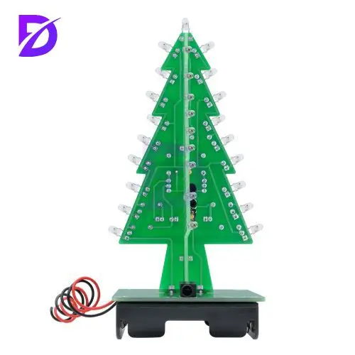 Kit d'arbre de noël Flash – Module d'affichage LED DIY avec 36 LED, petite taille, Installation facile, Durable pour la décoration de la maison
