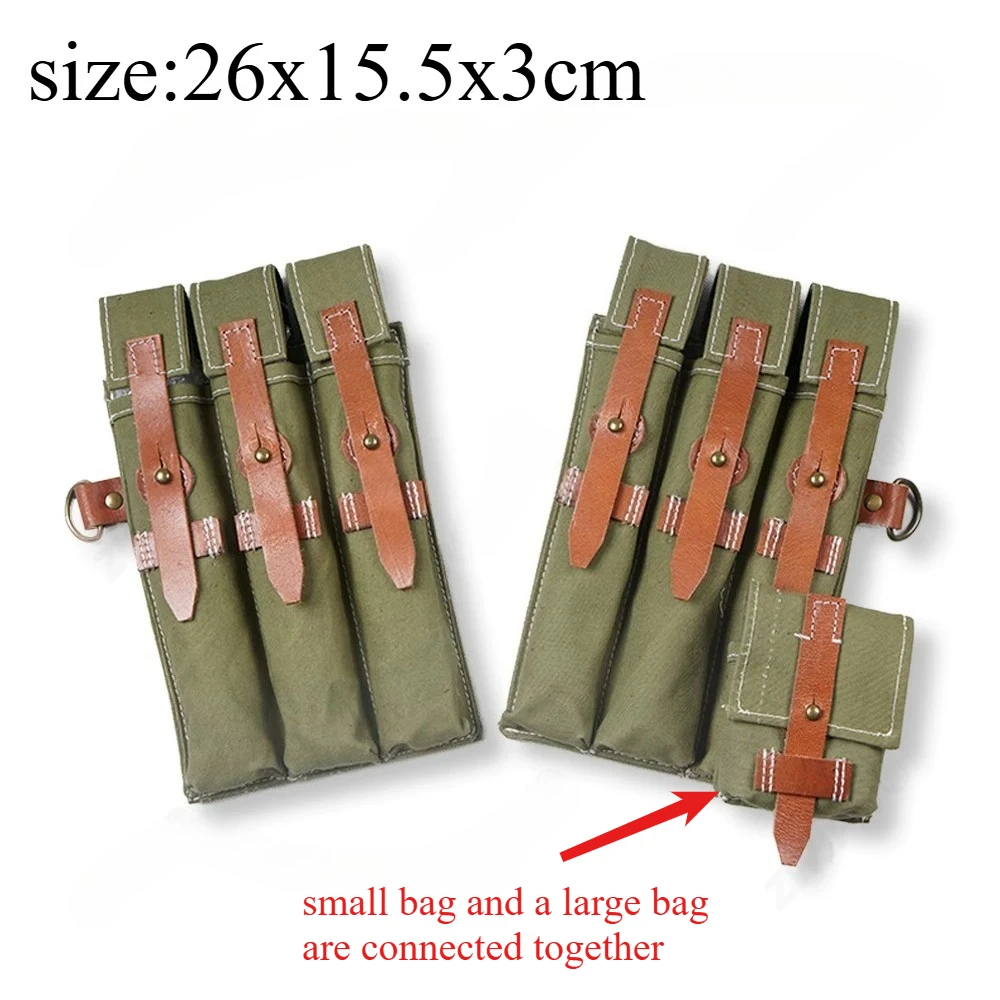 WWII Replicate MP40 General Pouch Parts Storage Bag Men Outdoor Waist Bag Compact Portable  for Outdoor Carry and Collection