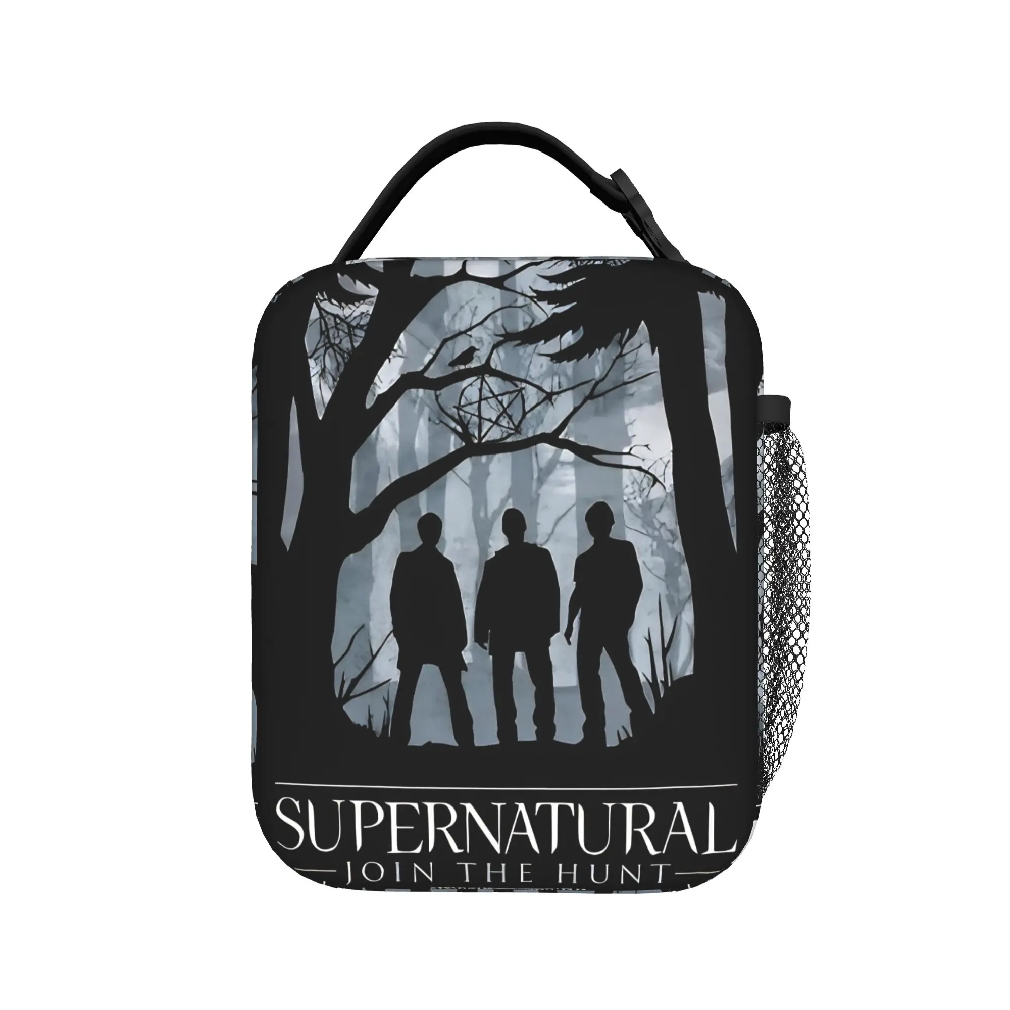 Supernatural  Movie Insulated Lunch Bag High Capacity  Meal Container Thermal Bag Tote Lunch Box College  Travel Food Handbags