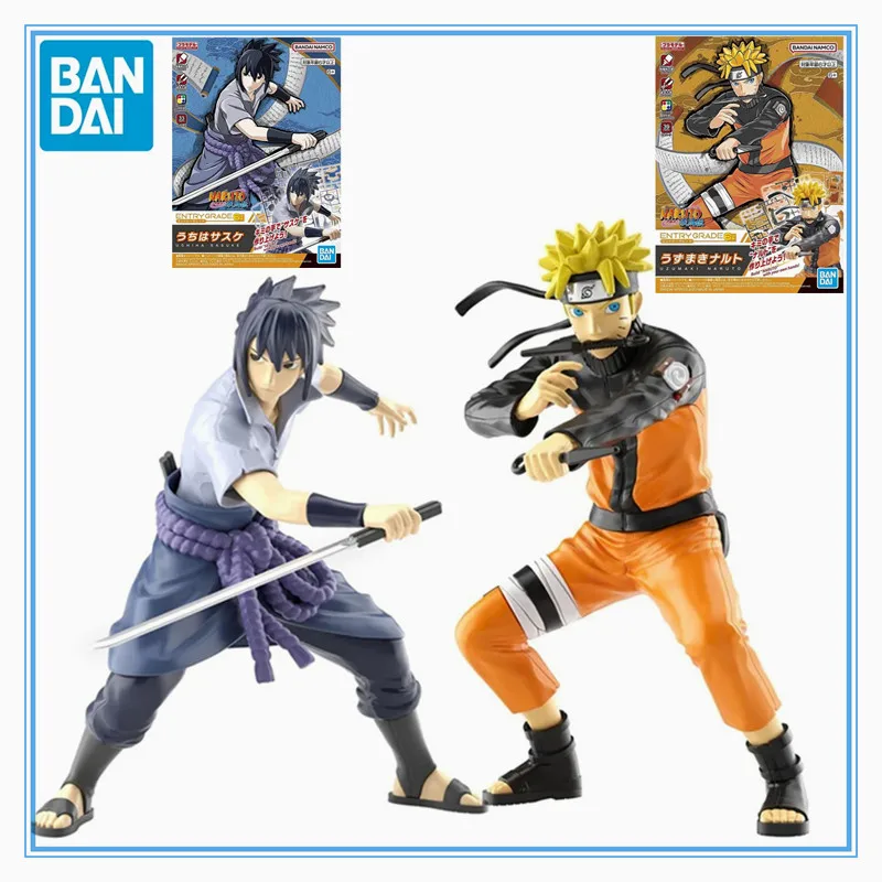 

Original Genuine Bandai Anime NARUTO Uzumaki Naruto Uchiha Sasuke EG Assembly Model Toy Action Figure Gift Collectible Ornaments