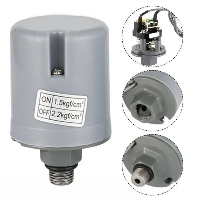 Automatic Water Pump Pressure Switch With Adjustable Pressure Silver Plated Contacts For Home Water Supply Garden Irrigation