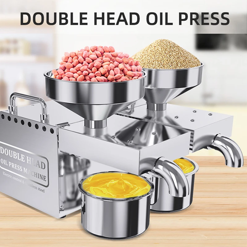 110V/220V Oil Press Machine B02 Household Sesame Peanut Sunflower Seeds Oi Extractor Presser High Extraction Rate