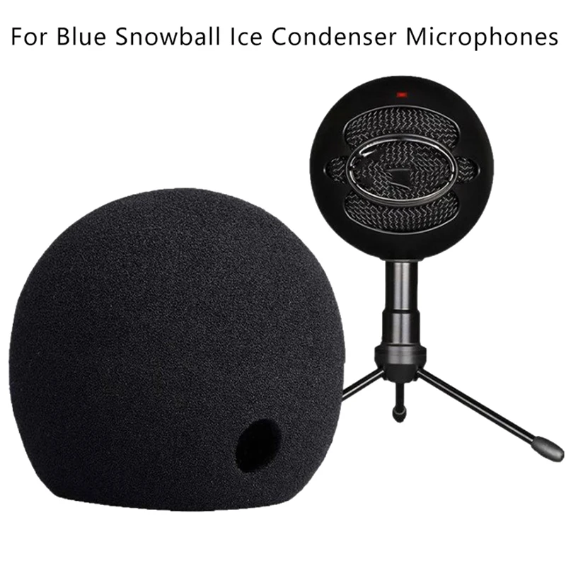 Mic Foam Cover Compatible with Blue Snowball Ice,Pop Filter Windscreen Cover Compatible with Blue Snowball