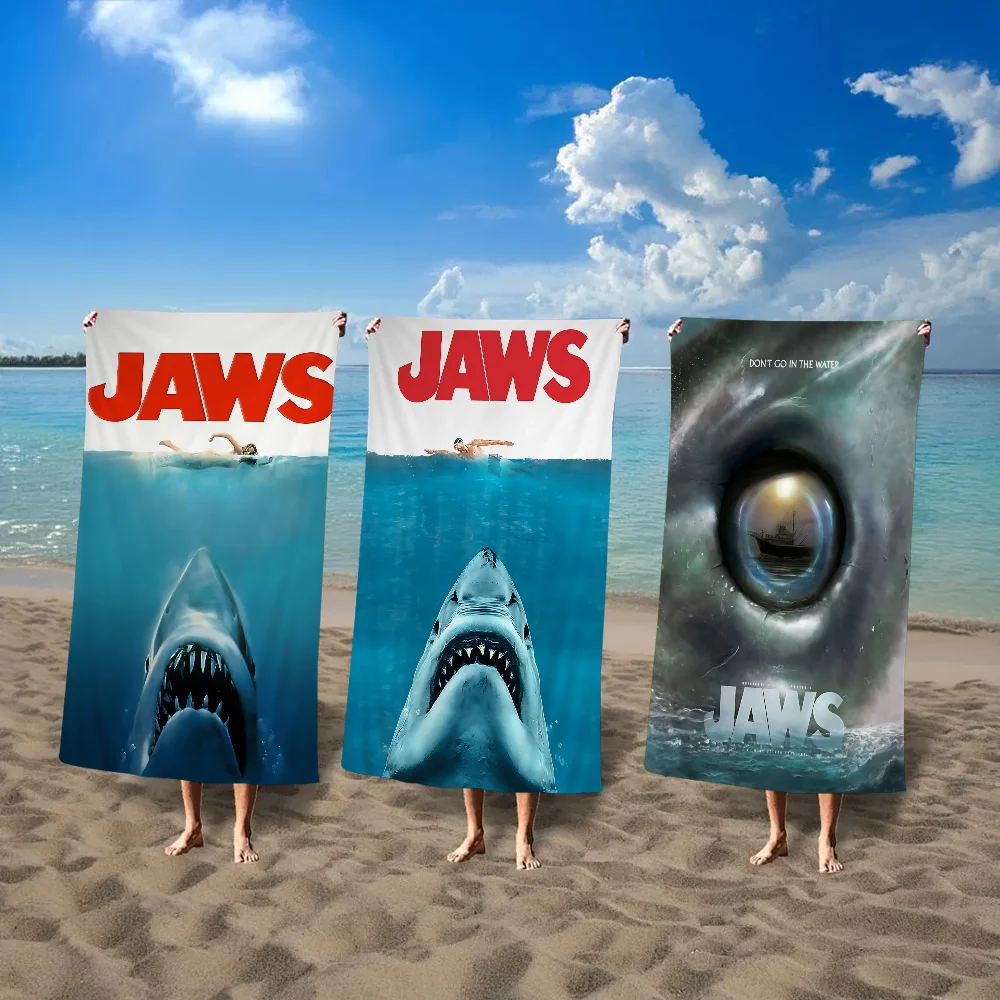 Jaws Cartoon Beach Towel Cute Kawaii Room Decor Bath Girls Children Hand Towels For Bathroom Shower