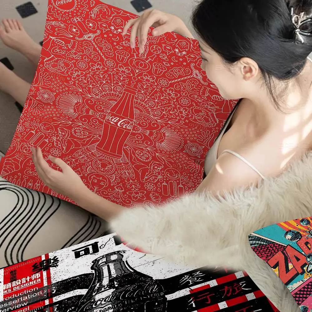 C-Coca C-cola Vintage Cushion Cover Pillow Cover Decor Pillowcase Printed Cushion Case For Couch