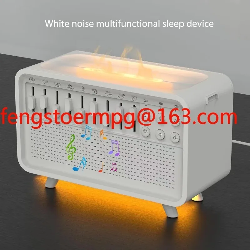 Bluetooth White Noise Machine with Aroma Diffuser,Humidifier & Night Light |8 Natural Sounds,3-Level Dimming for Sleep Therapy