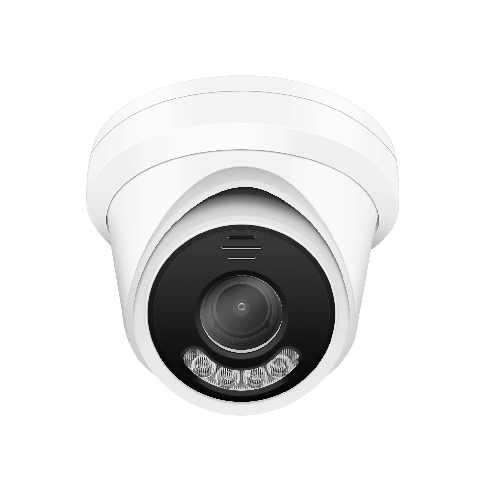 Easy for installation two way audio and SD card slot 12MP Super HD Turret ColorVu POE IP Camera,with 4mm Lens