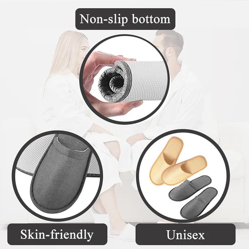 40-160 Pairs of Wedding Disposable Slippers for Guests Spa House Hotel Slippers for Women and Men Wedding Party Favors