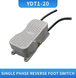 Interruptor de pie YDT1-101, Pedal de Control inverso, 220V /380V, 10A, 15A, doble control, motor trifásico