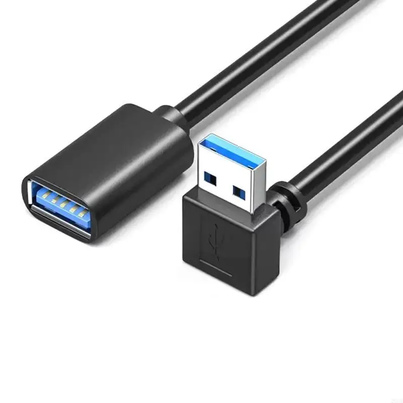 20cb 90 درجة USB3.0 سلك التمديد l على شكل ذكر إلى أنثى توصيل الحبل USB للمساحات الضيقة والأجهزة المثبتة على الحائط