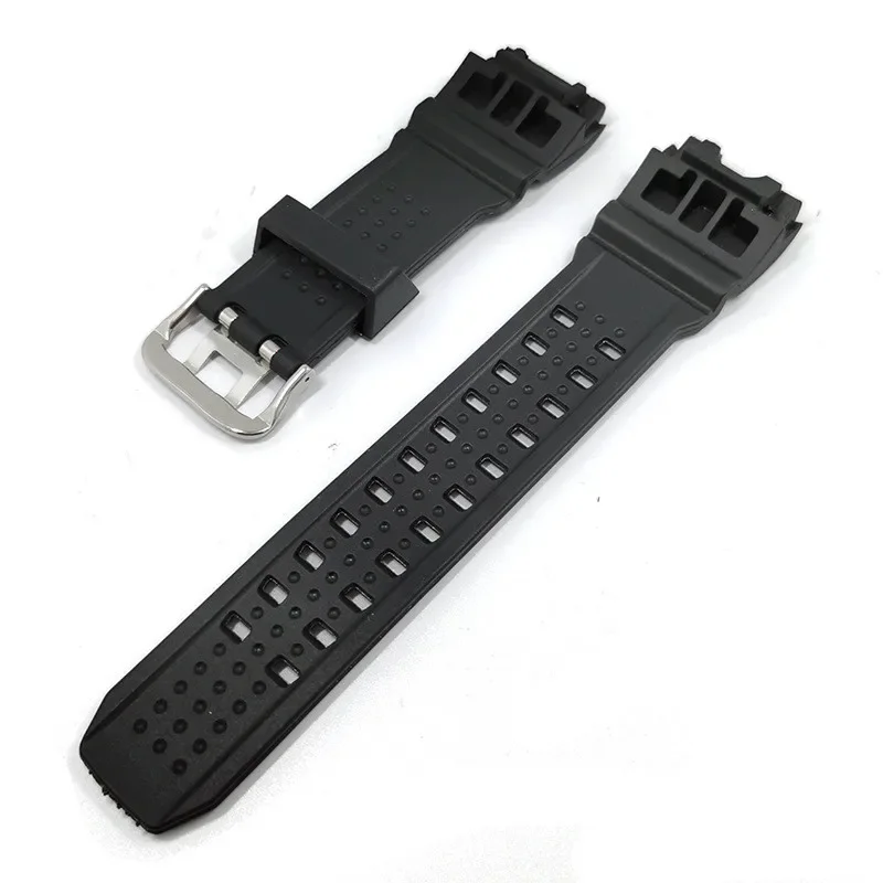 Strap for Casio G-SHOCK GWG-1000GB Black Silicone Watch Band Men Sport Waterproof Pin Buckle Watchband Bracelet Accessories