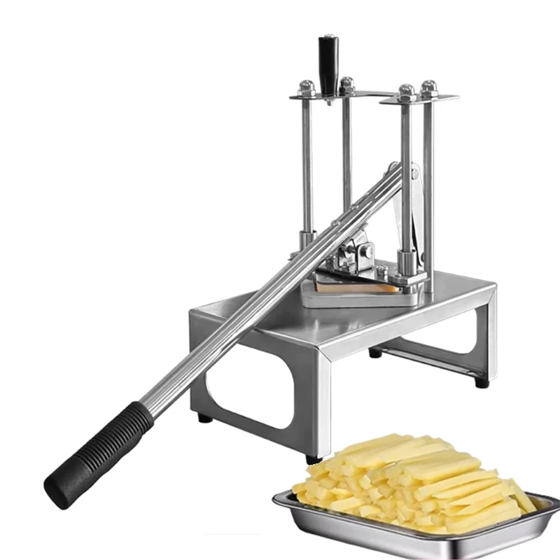 For Manual French Fries Cutter Machine Handheld Vegetable Fruit Cutter Tool Kitchen Gadget for Perfectly Cut Fried Potatoes
