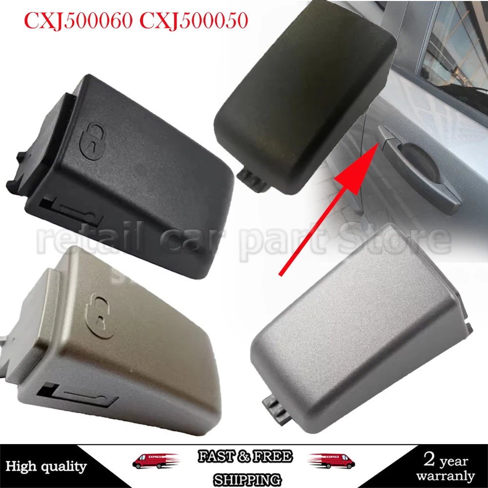 CXJ500060 CXJ500050 Front/Rear Black Door Handle Cap Cover For Land Rover Freelander 2 Discovery 4 Discovery 3 LR2 LR3