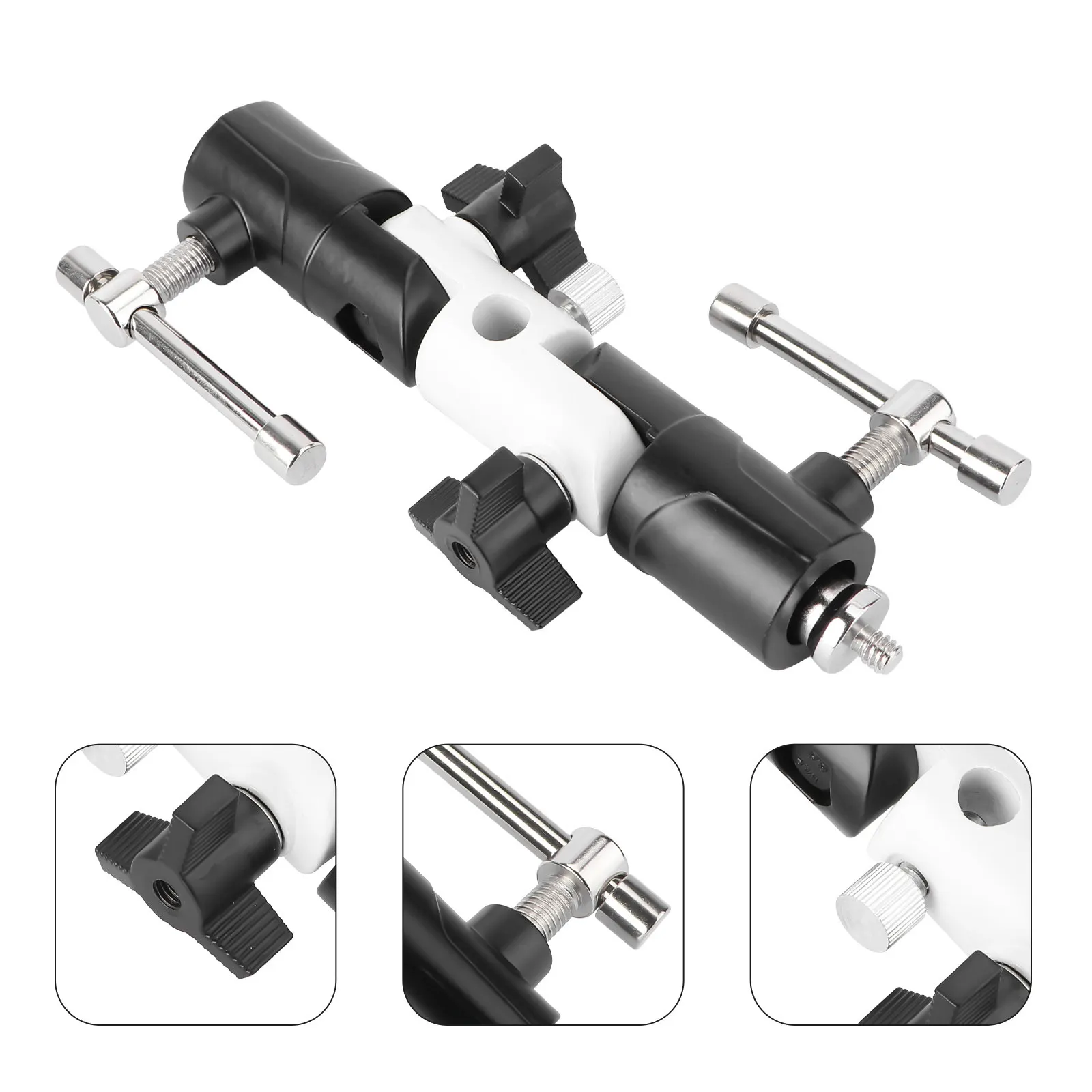 

1 шт. Усиленный 3-секционный алюминиевый штатив для фонаря с двойными шарнирами, регулируемый по углу наклона держатель для освещения для студийной фото- и видеосъемки