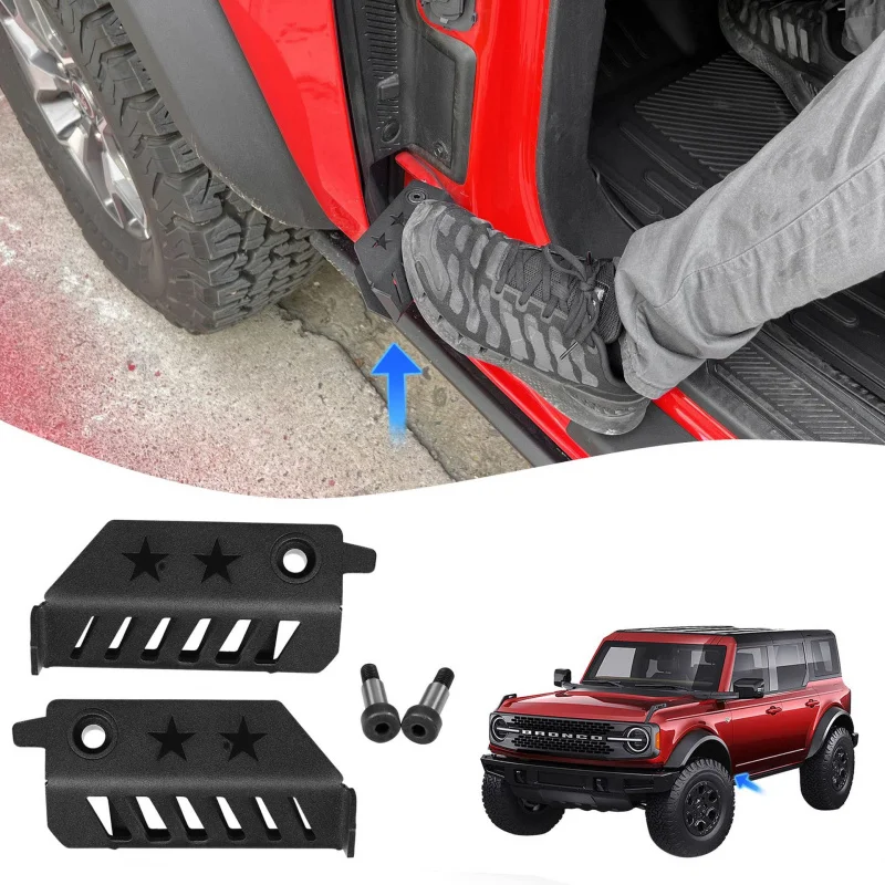 

SAAR Aluminum Alloy Front Door External Folding Rest Footboard 21-23 2/4 Suitable Raptor