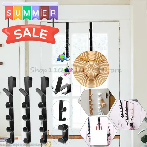 Über der Tür Haken zum Aufhängen von Handtuchhaltern, Garderobenständer, Geldbörsen-Organizer für Schrankhaken, der Türhänger, Haken, Hut-Organizer