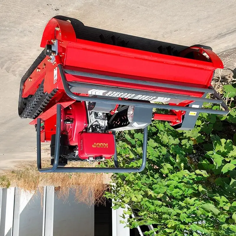 맞춤형 플레일 원격 제어 잔디 깎는 기계 무선 제어 자주식 잔디 분쇄 로봇 크롤러 타입