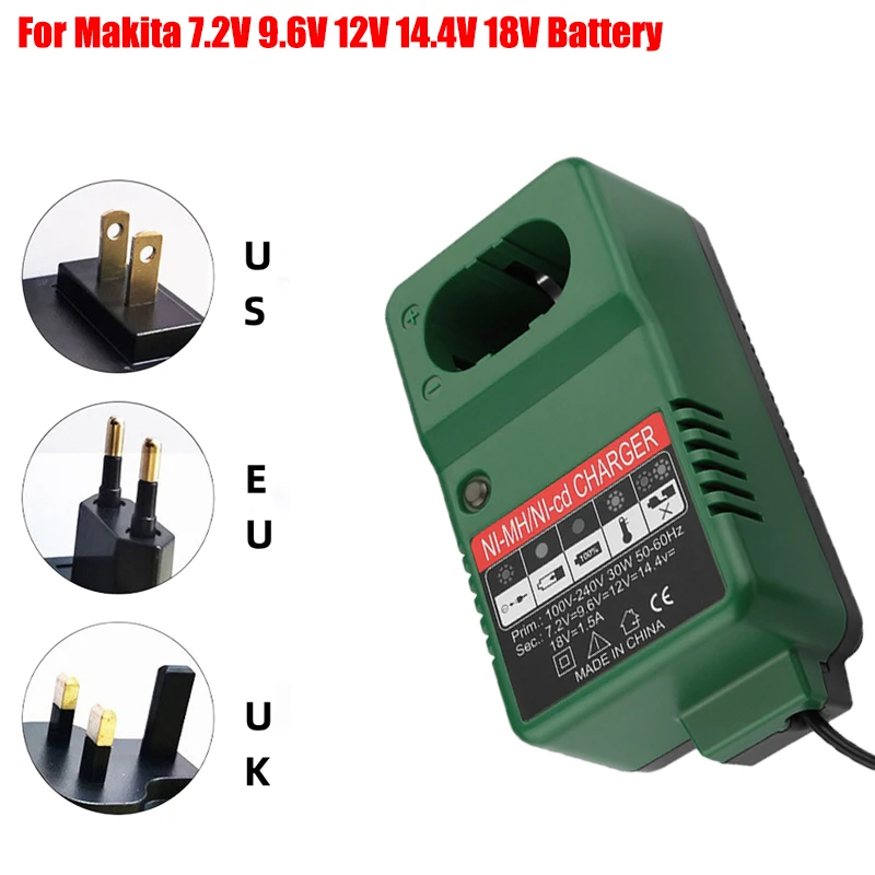 

Power Tool Battery Charger for Makita 7.2V 9.6V 12V 14.4V 18V 7.2V 9.6V 12V 14.4V 18V NI-CD NI-MH Battery DC1414 Battery Charger