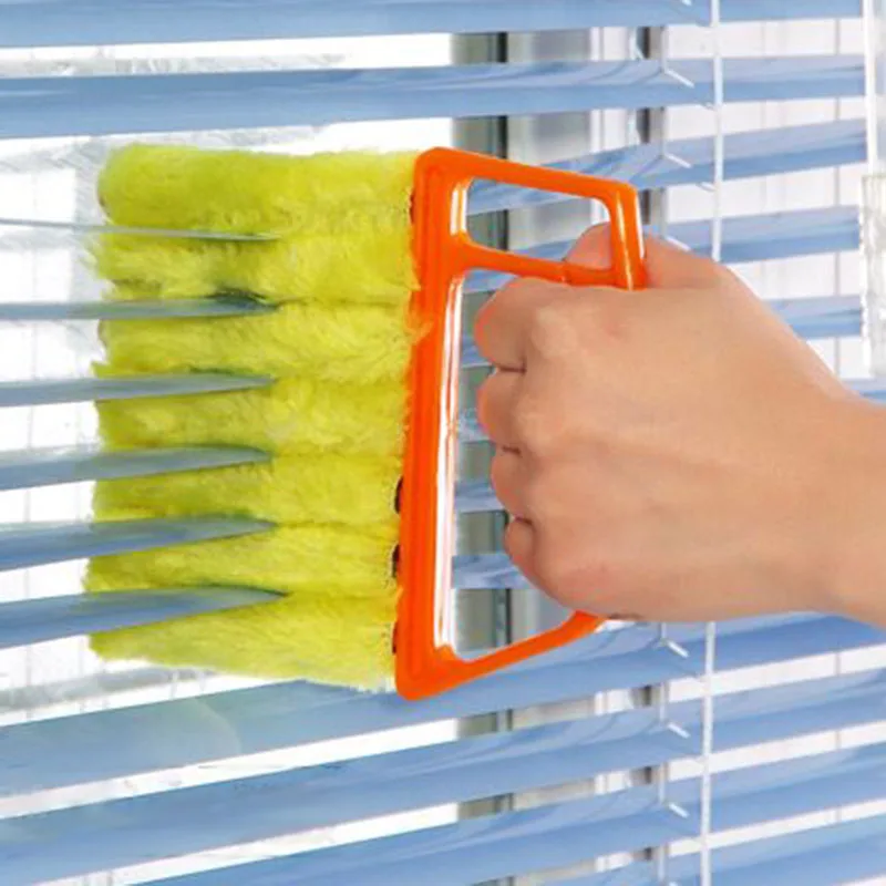 1pc Brush Microfibre Venetian Blind Clean Dust Cleaner Slats Mini Duster Window cleaning brush air Duster cleaner