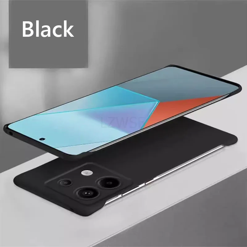 Frameless Slim Skin Matte Hard PC Back Cover Case On For Xiaomi Redmi Note 13 Pro Plus Note13 Pro+ 5G ShockProof Fundas Coque