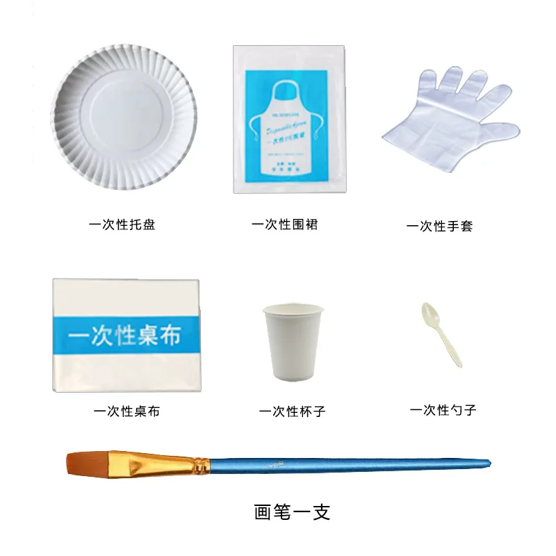 Fluid Bear White Embryo Craft DIY Material Kits Colouring Dolls Boys and Girls Toys  Acrylic Paints Set Craft Paint