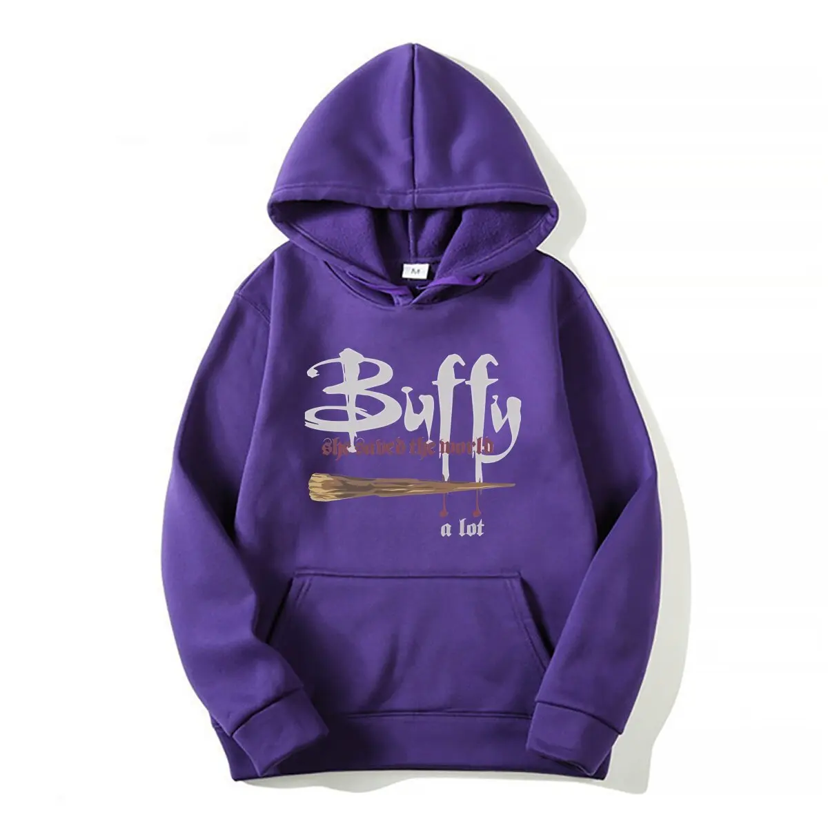 Horror Buffy The Vampire Slayer Hoodie Men Women Humorous Cotton Hoodie O Neck Short Sleeve Hoodie Birthday Gift Clothing