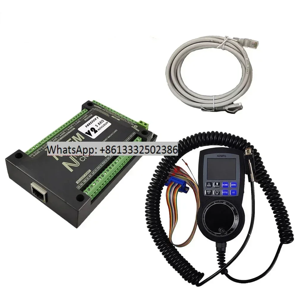 

NVEM V2.1 NC controller kit NVUM V2.1 mach3 motion control system 3/4/5/6 axis control card and digital display 6 axis handwheel