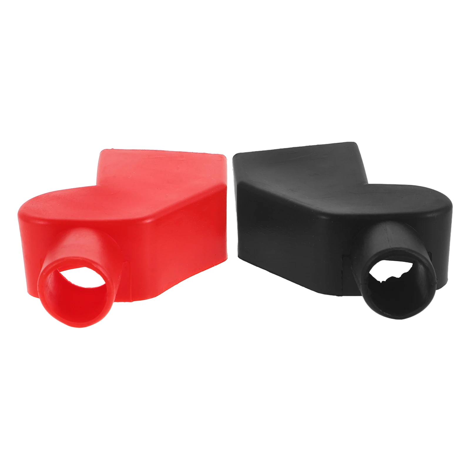 

2Pcs Cover Car Truck PVC Insulation Rubber Terminal Negative Terminal Cover Boots Caps For Wire Derailleur