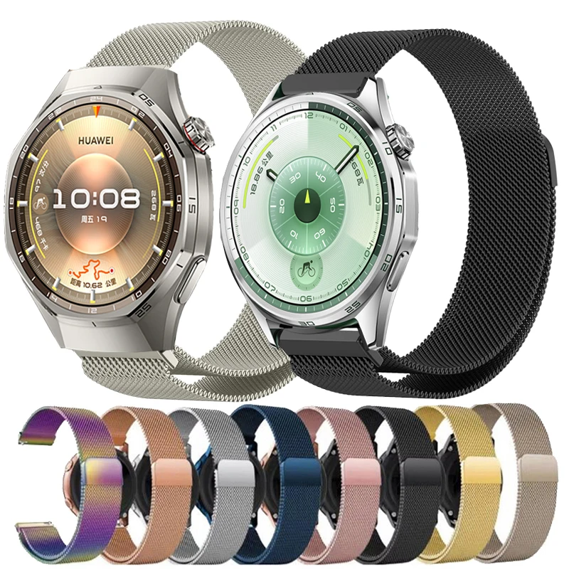 20mm 22mm Milanese Loop Für Huawei Uhr GT6 6Pro 46mm Metall Band Für Huawei Uhr 4 3 3 Pro GT5 4 3 2 46mm 42mm GT3 Pro 43mm
