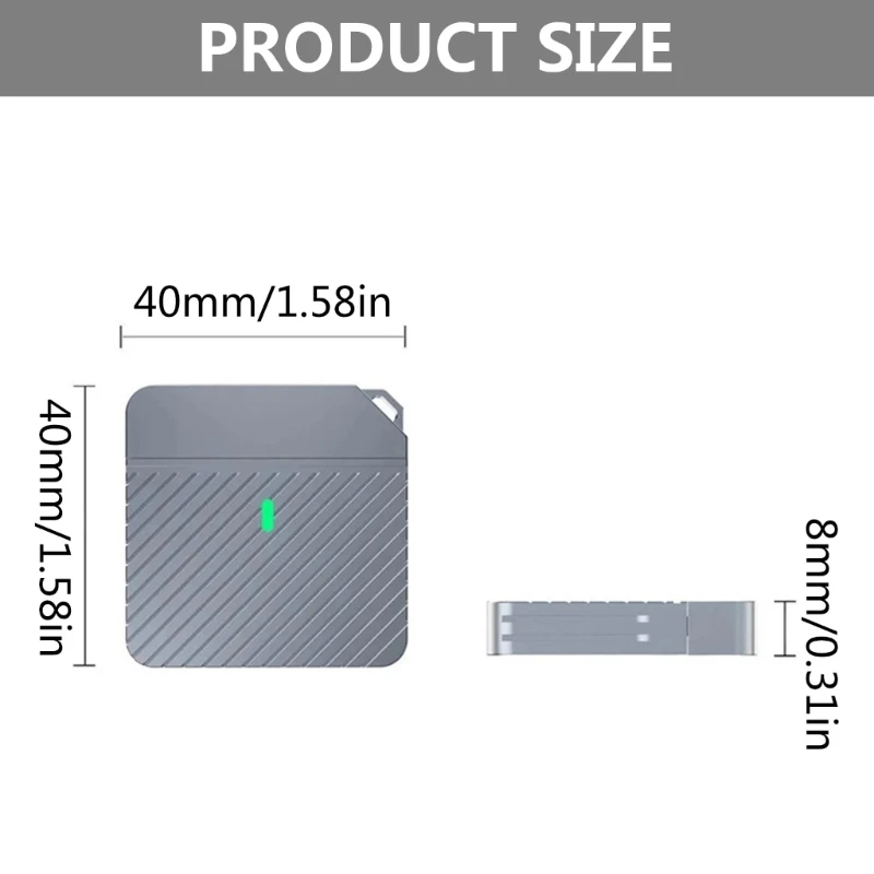 Ultra Fast External Solid State Drive Enclosure Conveniently Connects to Type C Devices for Quick Data Transfer