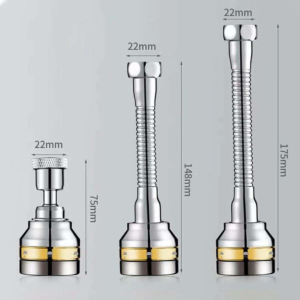 1PC 360 Degree Swivel Kitchen Faucet Aerator Adjustable 3 Water Modes Sprayer Filter Diffuser Water Saving Nozzle