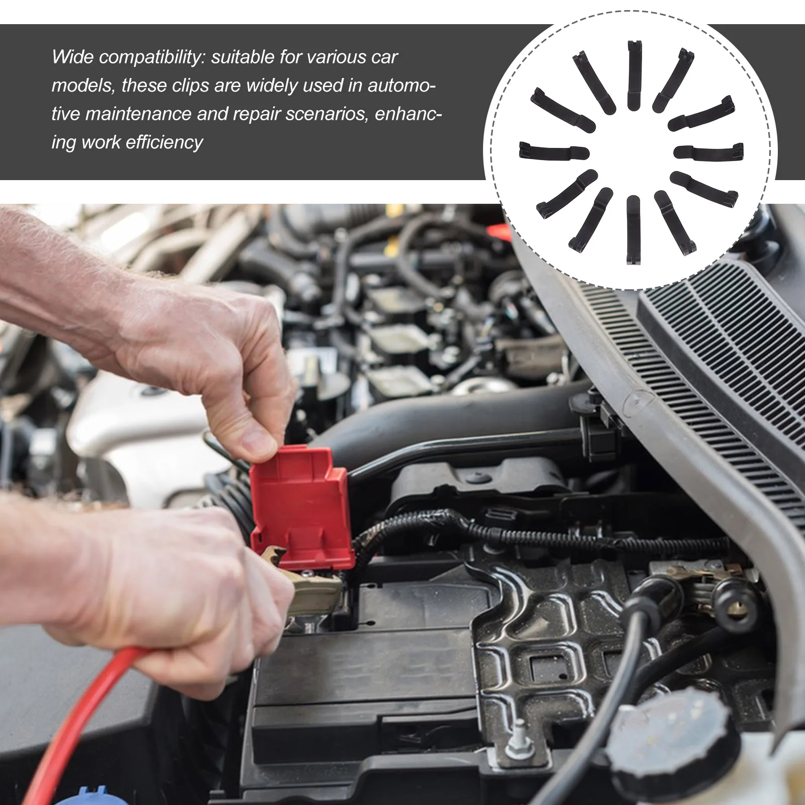 

12pcs Car Air Filter Housing Clips Metal Retainer Replacement Clamps Universal Box Lid Tool Easy Installation Durable High