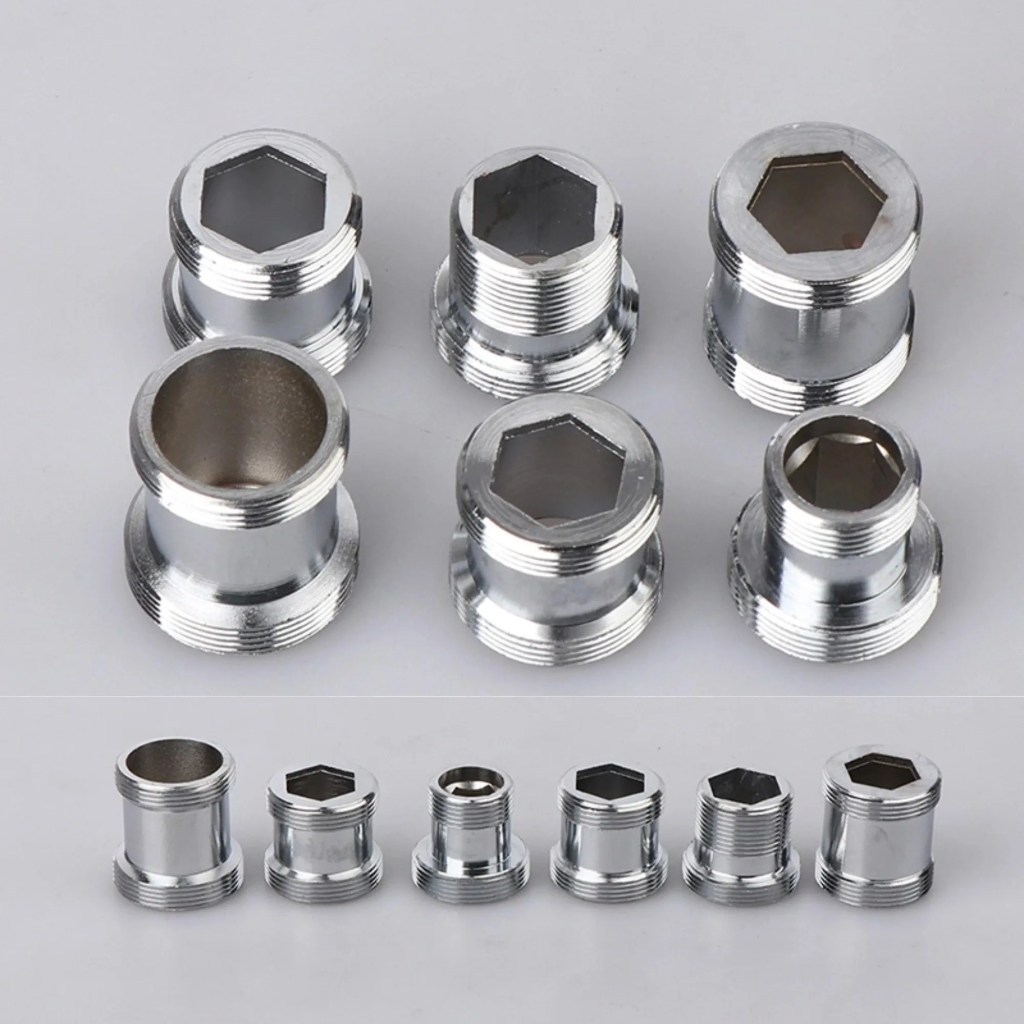 Eco-friendly M16 M18 M20 M22 Transfer M22 Thread Transfer Head Brass Connector DIY Bathroom Kitchen Faucet Spout Accessories