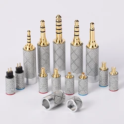 Pure carbon fiber Aluminum alloy 3.5mm 4.4mm 2.5mm+ Splitter + slider + MMCX 0.78QDC IE80S HD650 A2DC Upgrade cable set