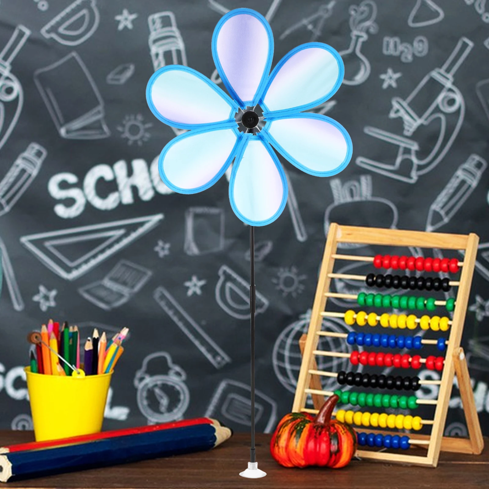 

Colorful Fabric Windmill Flower Sculpture Diy Pinwheels Craft Decoration Lawn Outdoor Windmills for Kids