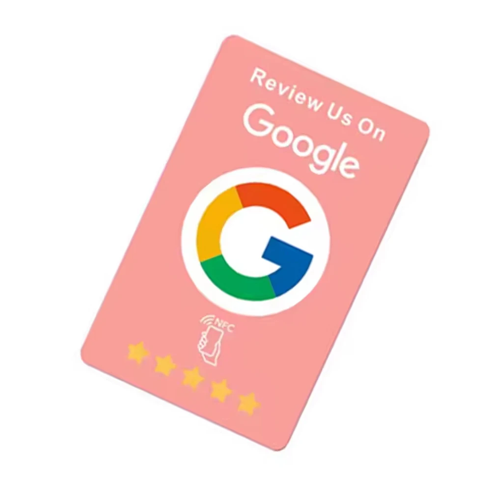 Wiederverwendbare Bewertungs-Tap-Karte für Google-Bewertungen, NFC-Karte 'Bewerten Sie uns auf Google', Verbessert SEO, Spart Zeit, Benutzerfreundlich, RFID