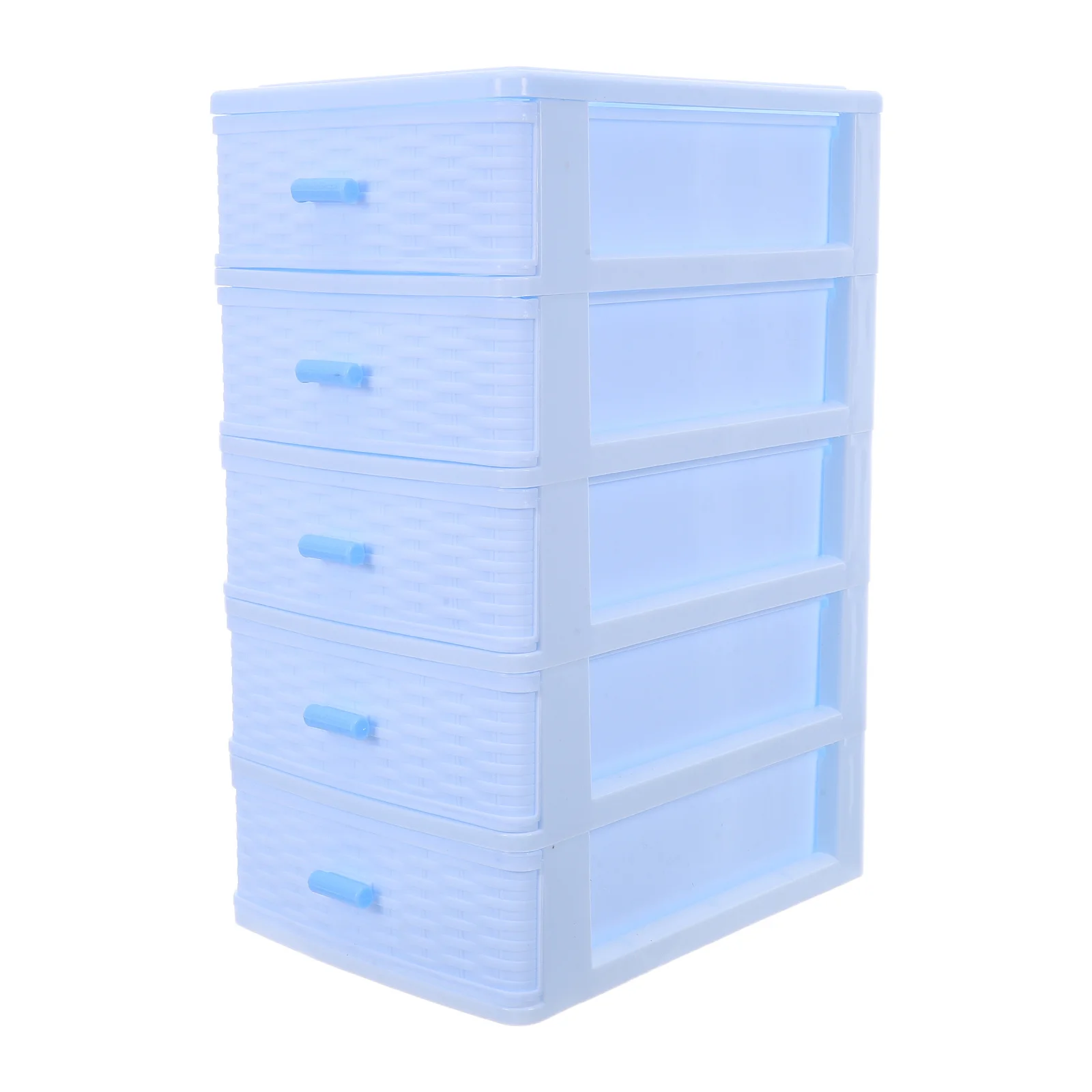 

Five Drawer Desktop Organizer Plastic Storage Cabinet for Small Parts Stationery Jewelry Craft Supplies Multi Layer Compartment